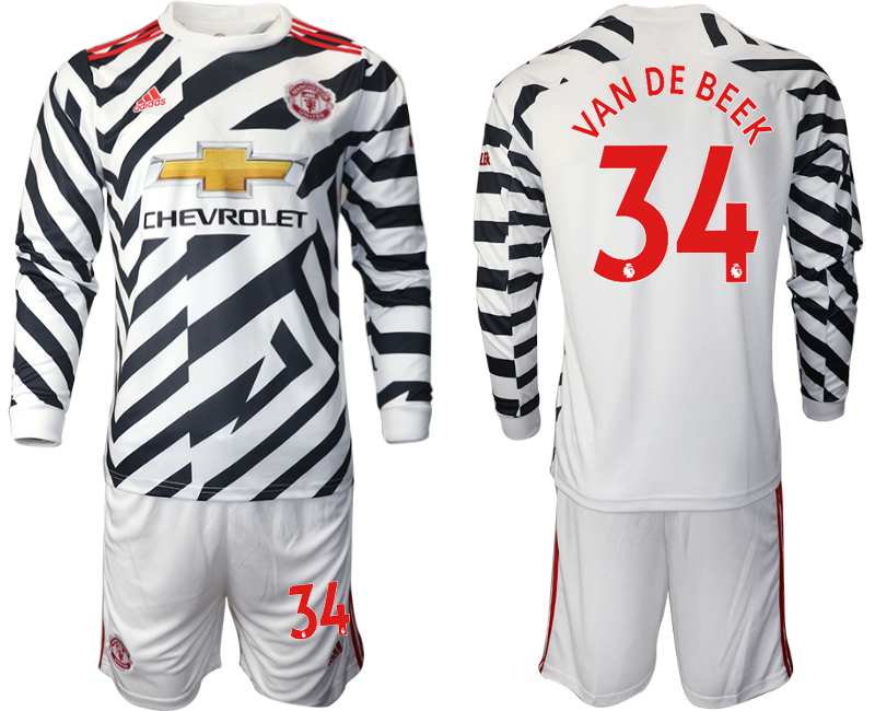 2021 Men Manchester united away long sleeve #34 soccer jerseys